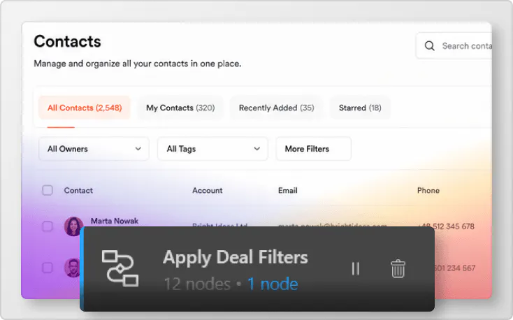 drag and drop visual editor